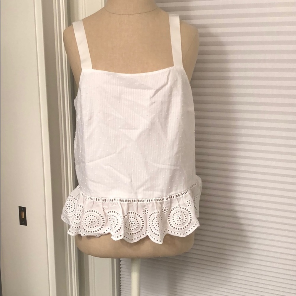 NWOT Peplum J Crew Tank